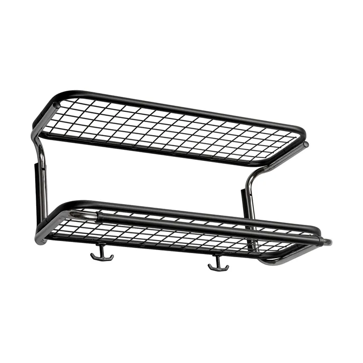 Classic 650 hoedenplank - zwart/chroom, 2 niveaus, 50 cm - Essem Design