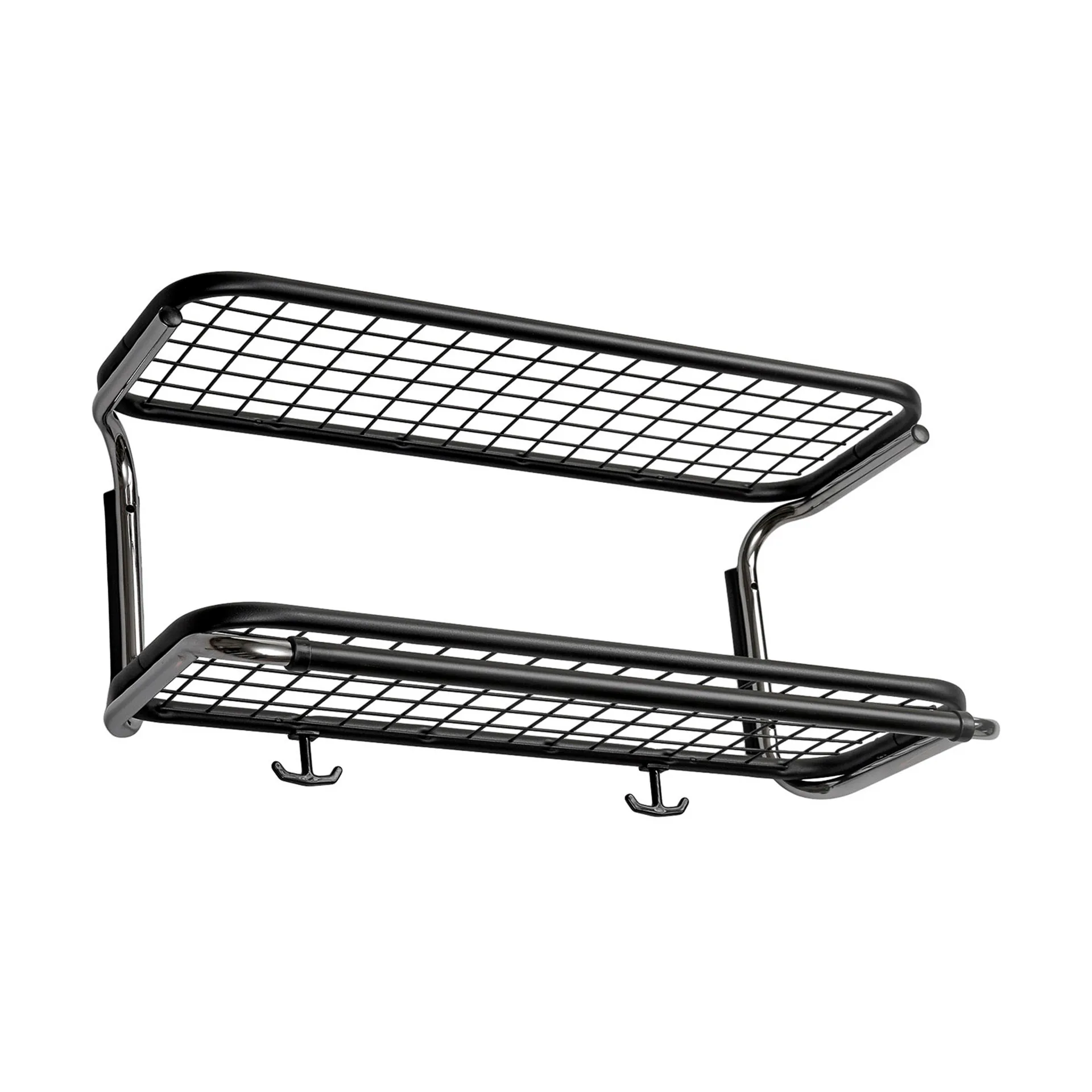 Classic 650 hoedenplank, zwart/chroom, 2 niveaus, 60 cm Essem Design