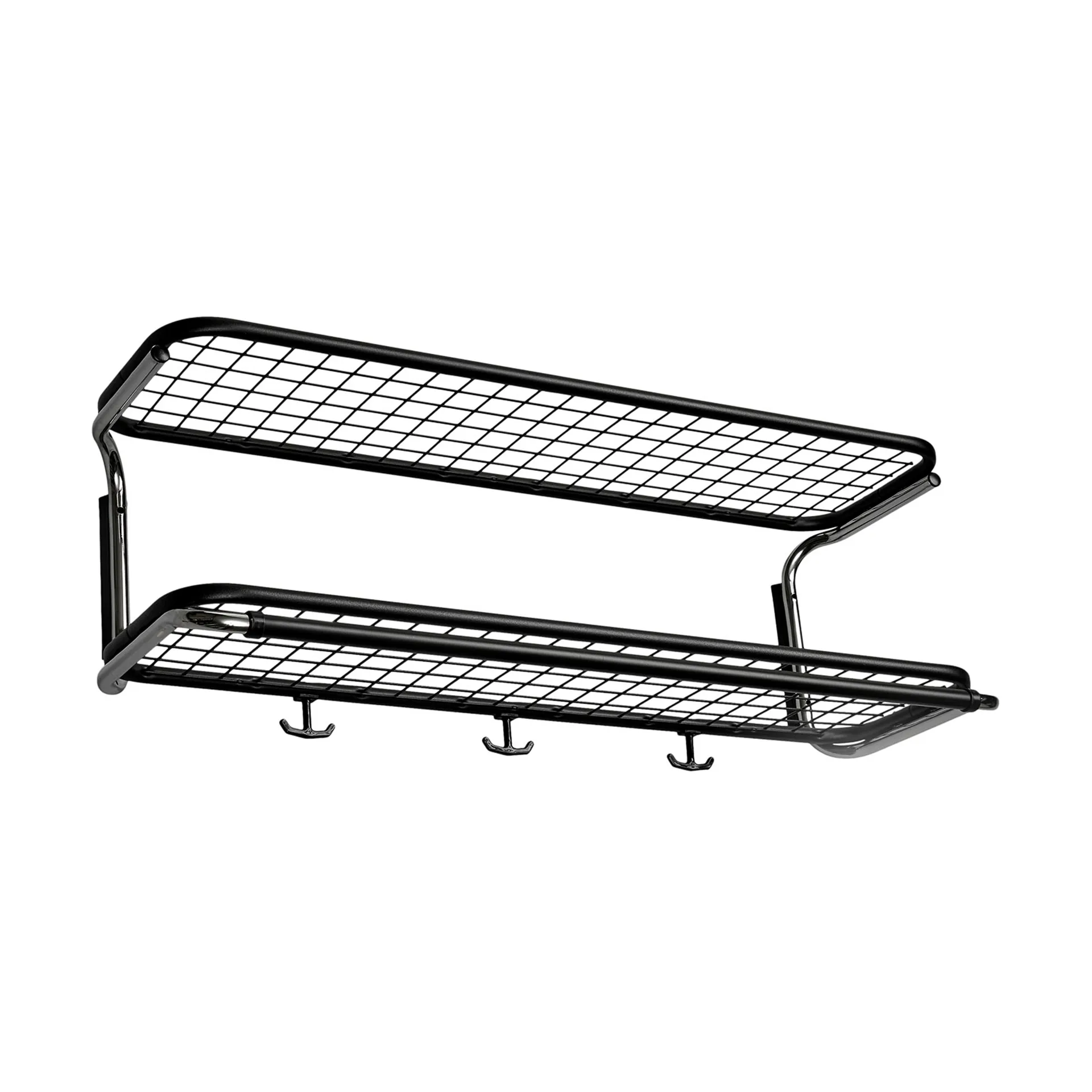 Classic 650 hoedenplank, zwart/chroom, 2 niveaus, 80 cm Essem Design