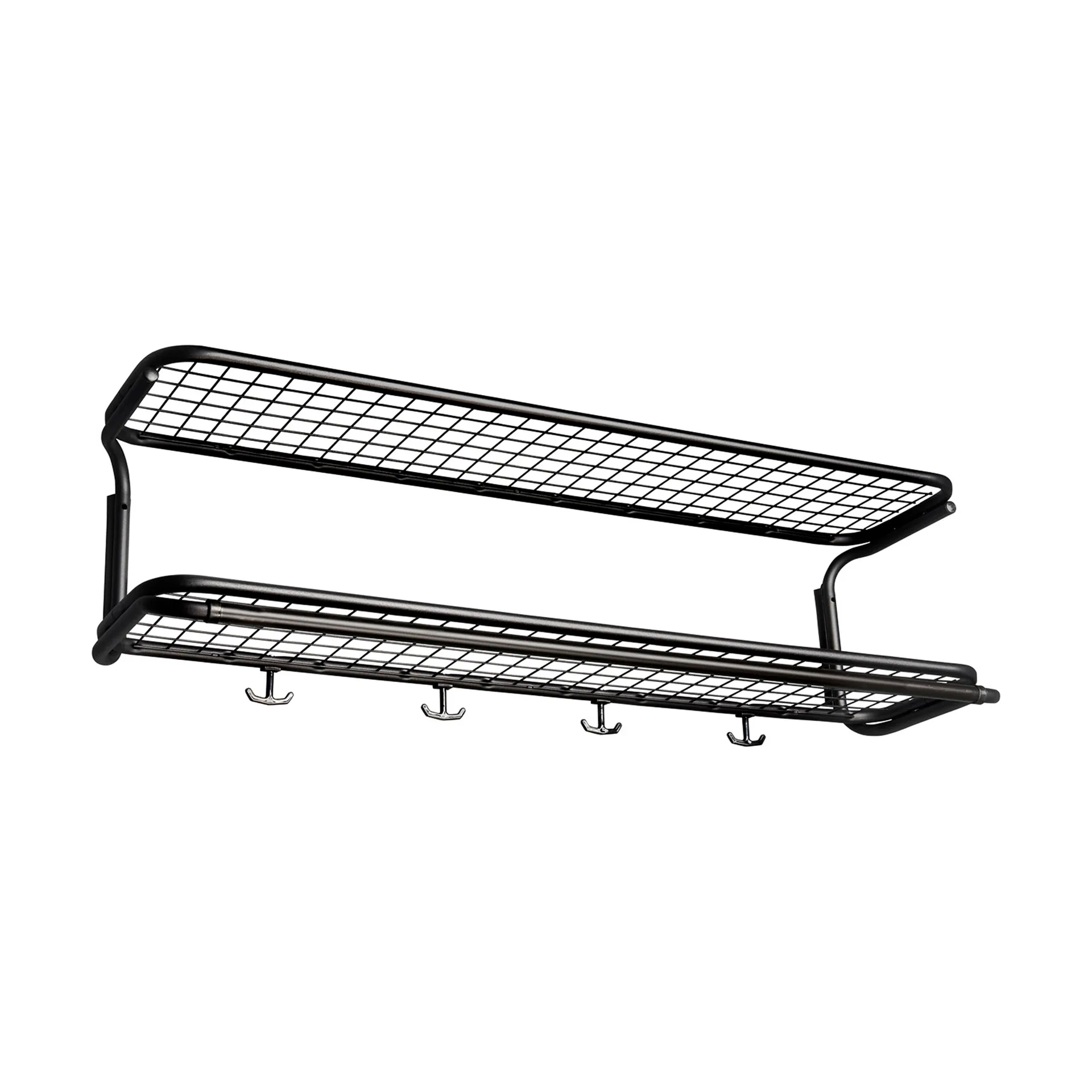 Classic 650 hoedenplank, zwart/zwart, 2 niveaus, 100 cm Essem Design