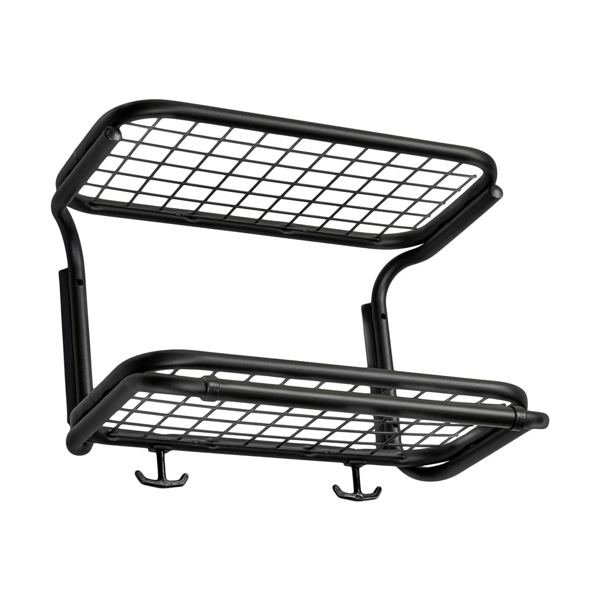 Classic 650 hoedenplank, zwart/zwart, 2 niveaus, 40 cm Essem Design