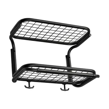 Classic 650 hoedenplank - zwart/zwart, 2 niveaus, 40 cm - Essem Design