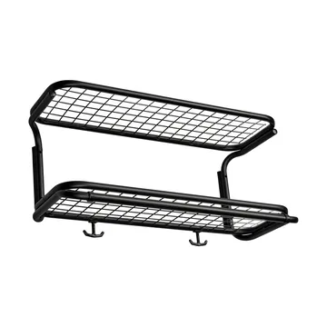 Classic 650 hoedenplank - zwart/zwart, 2 niveaus, 50 cm - Essem Design