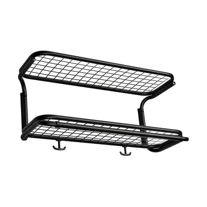 Classic 650 hoedenplank - zwart/zwart, 2 niveaus, 60 cm - Essem Design