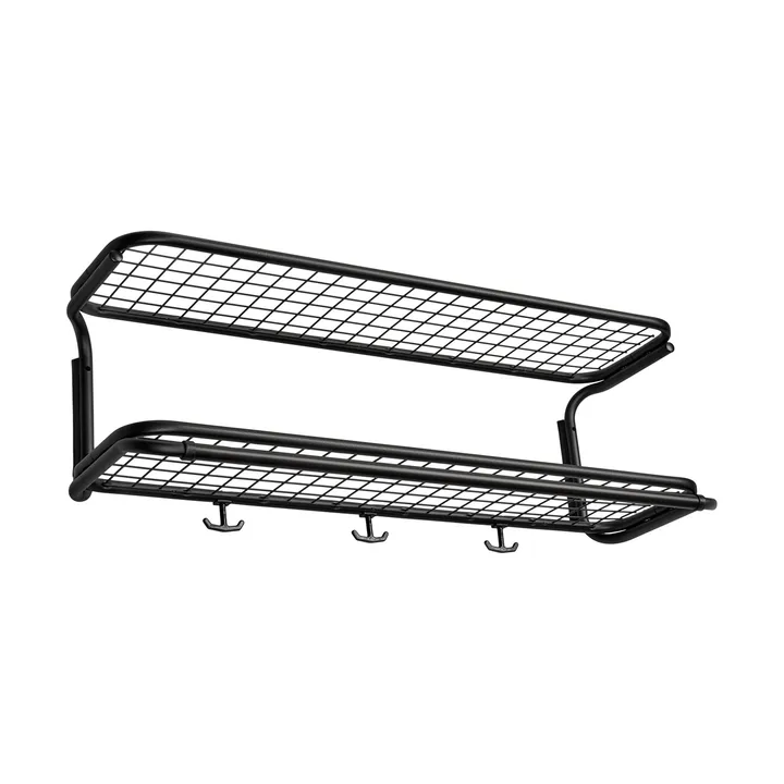 Classic 650 hoedenplank - zwart/zwart, 2 niveaus, 70 cm - Essem Design