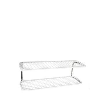 Classic 650 schoenenrek - wit/chroom, 2 niveaus, 100 cm - Essem Design