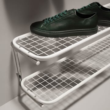 Classic 650 schoenenrek - wit/chroom, 2 niveaus, 100 cm - Essem Design
