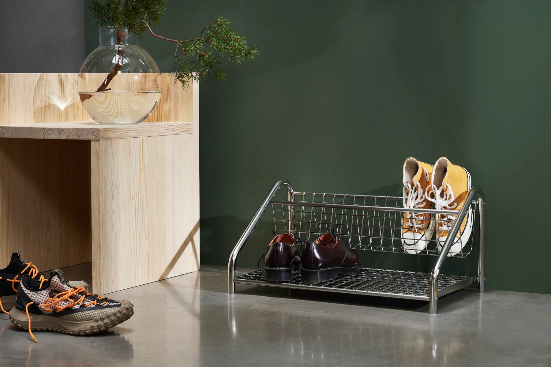 Funk schoenenrek, Roestvrij staal Essem Design