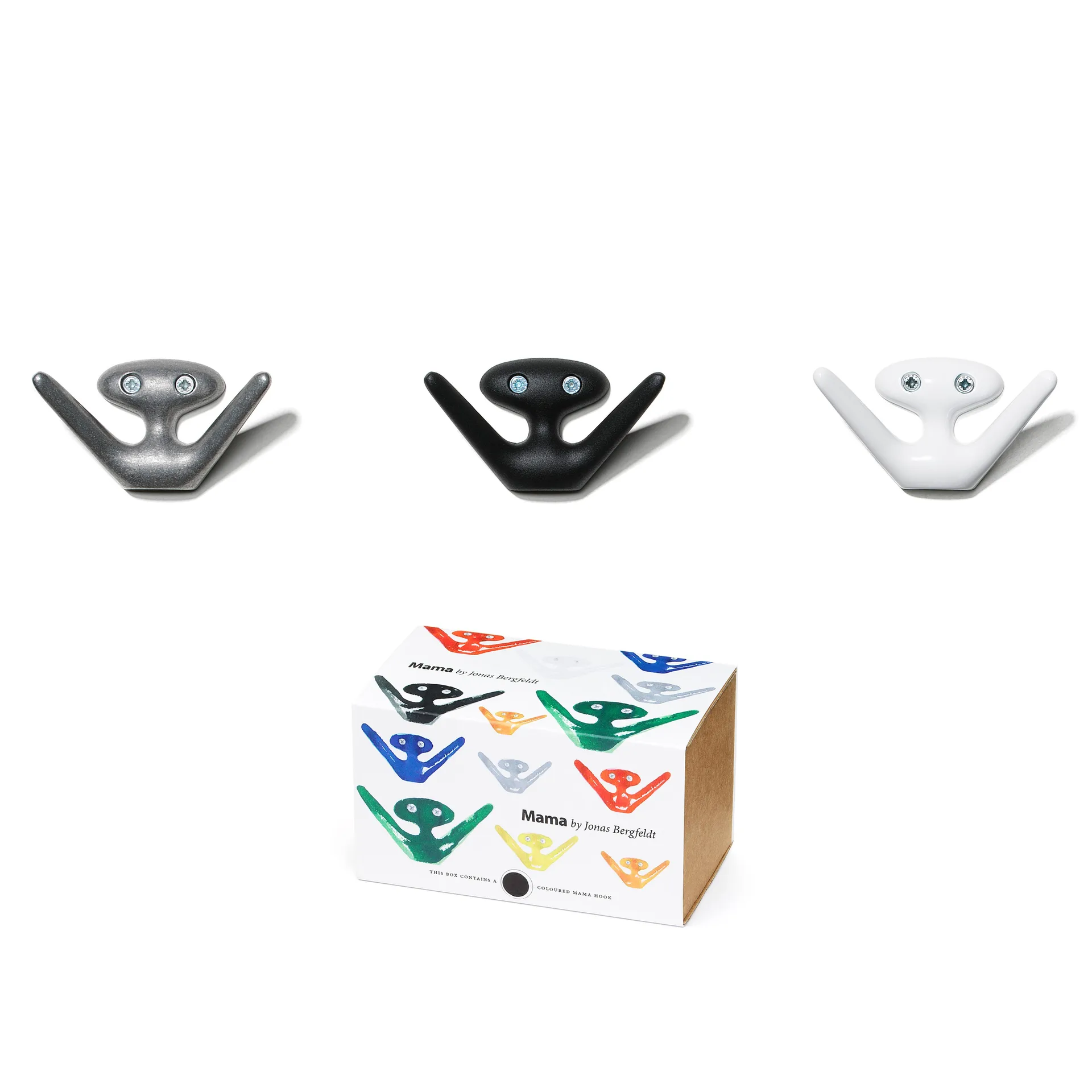 Mama haak, zwart - structuur Essem Design