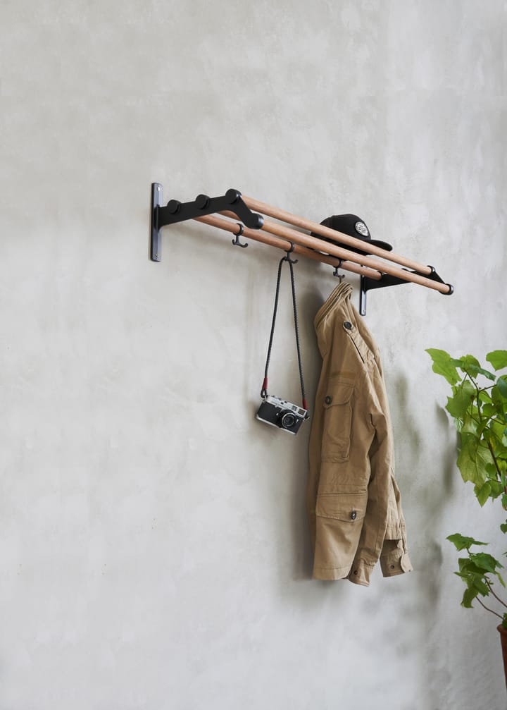 Nostalgi 291 hoedenplank 100 cm, Bamboe-zwart Essem Design