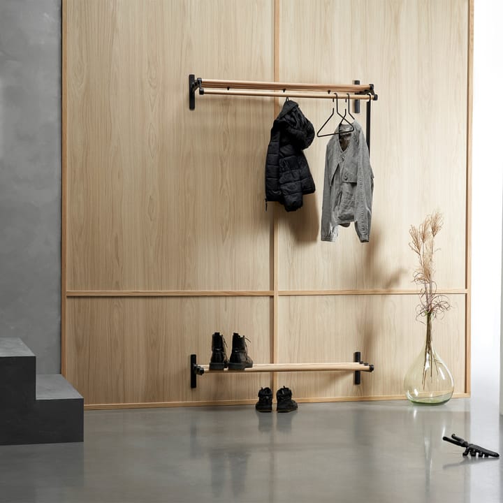 Nostalgi 291 hoedenplank 100 cm, Eiken-aluminium Essem Design