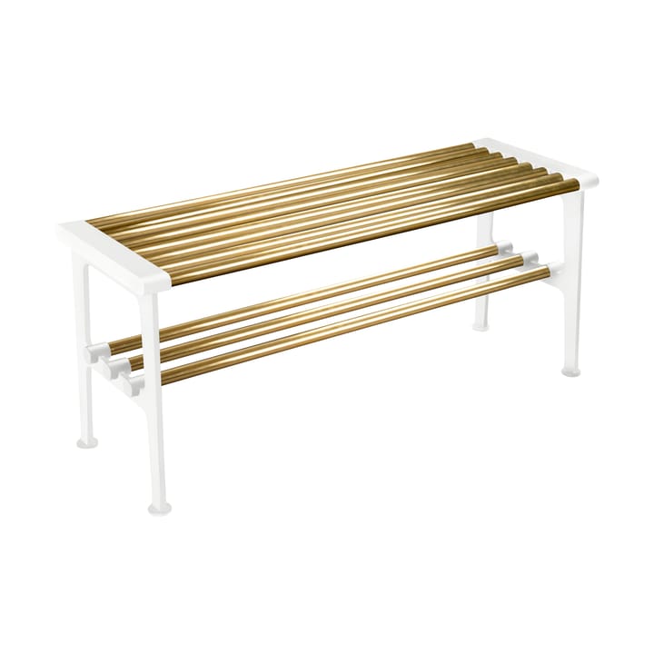 Nostalgi bank 100 cm - Messing-wit - Essem Design