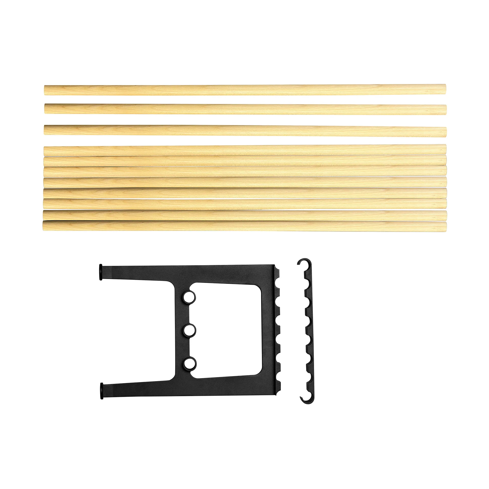 Nostalgi bank verlenging 100 cm, Berken-zwart Essem Design