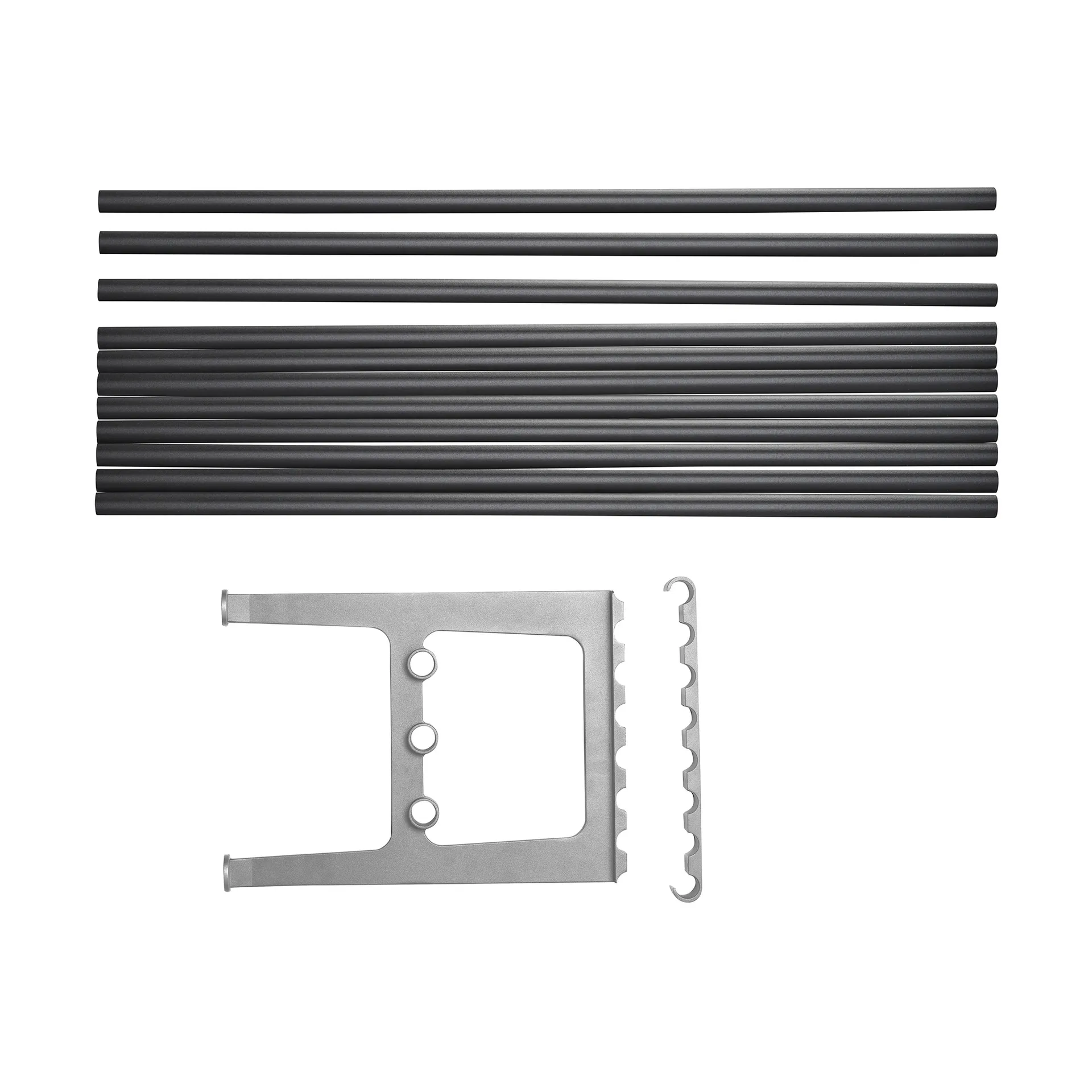 Nostalgi bank verlenging 100 cm, Zwart-aluminium Essem Design