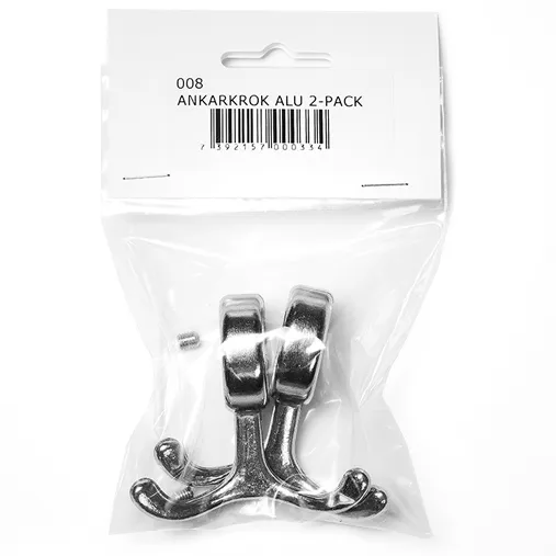 Nostalgi haak 2-pack, aluminium Essem Design