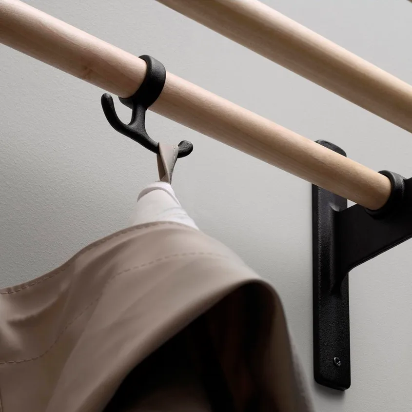 Nostalgi haak 2-pack, zwart Essem Design