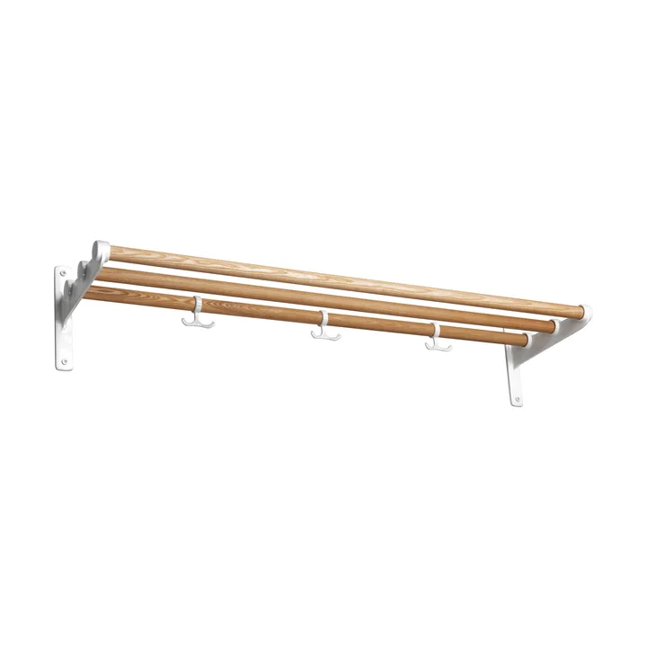 Nostalgi hoeden-/schoenenplank - Essen-wit, 100 cm - Essem Design