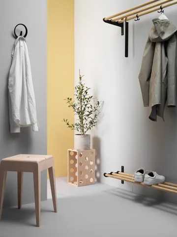 Nostalgi hoeden-/schoenenplank - Essen-wit, 100 cm - Essem Design