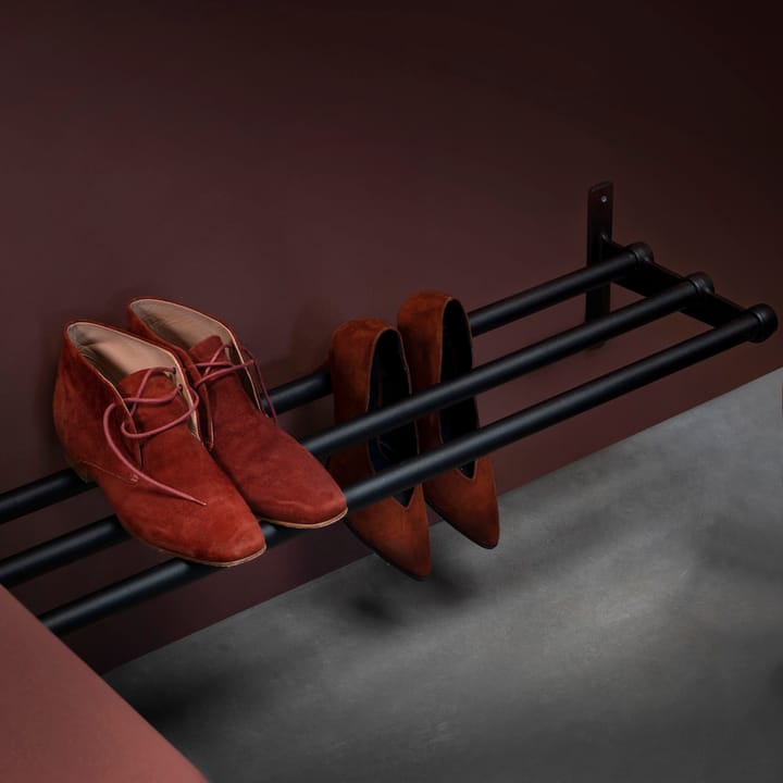 Nostalgi hoeden-/schoenenplank, zwart-zwart Essem Design