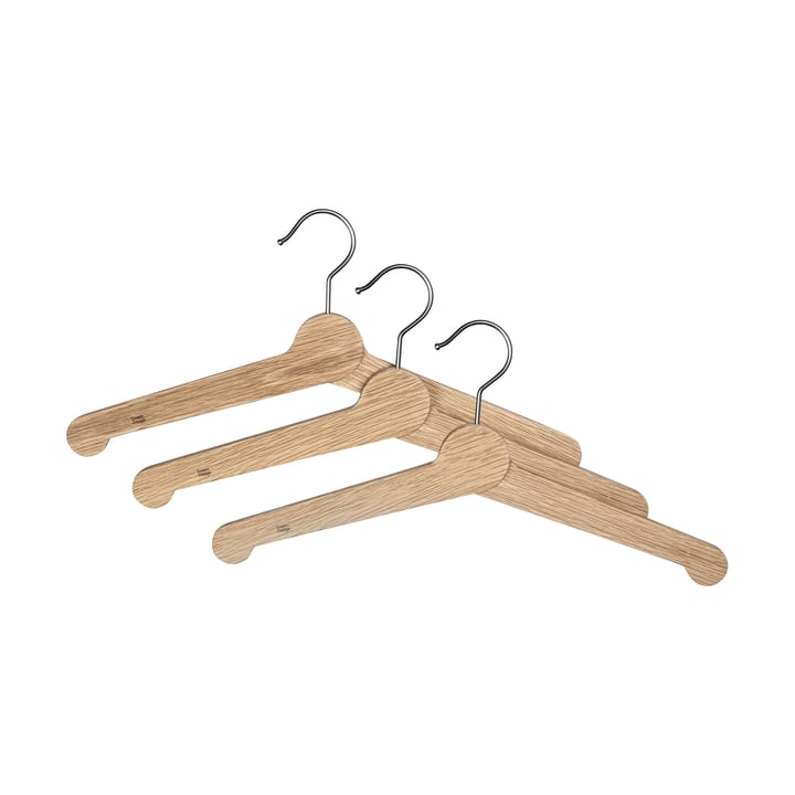 Nostalgi kledinghanger 3-pack - Eikenhout - Essem Design