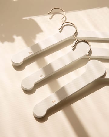 Nostalgi kledinghanger 3-pack - Wit - Essem Design