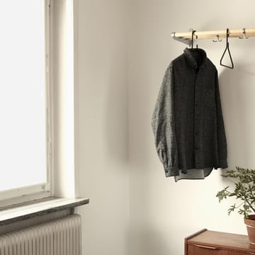 Nostalgi Schoenenrek of hoedenplank - berkenhout, aluminium frame - Essem Design