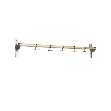 Nostalgi  Wandkapstok - berkenhout, aluminium onderstel - Essem Design