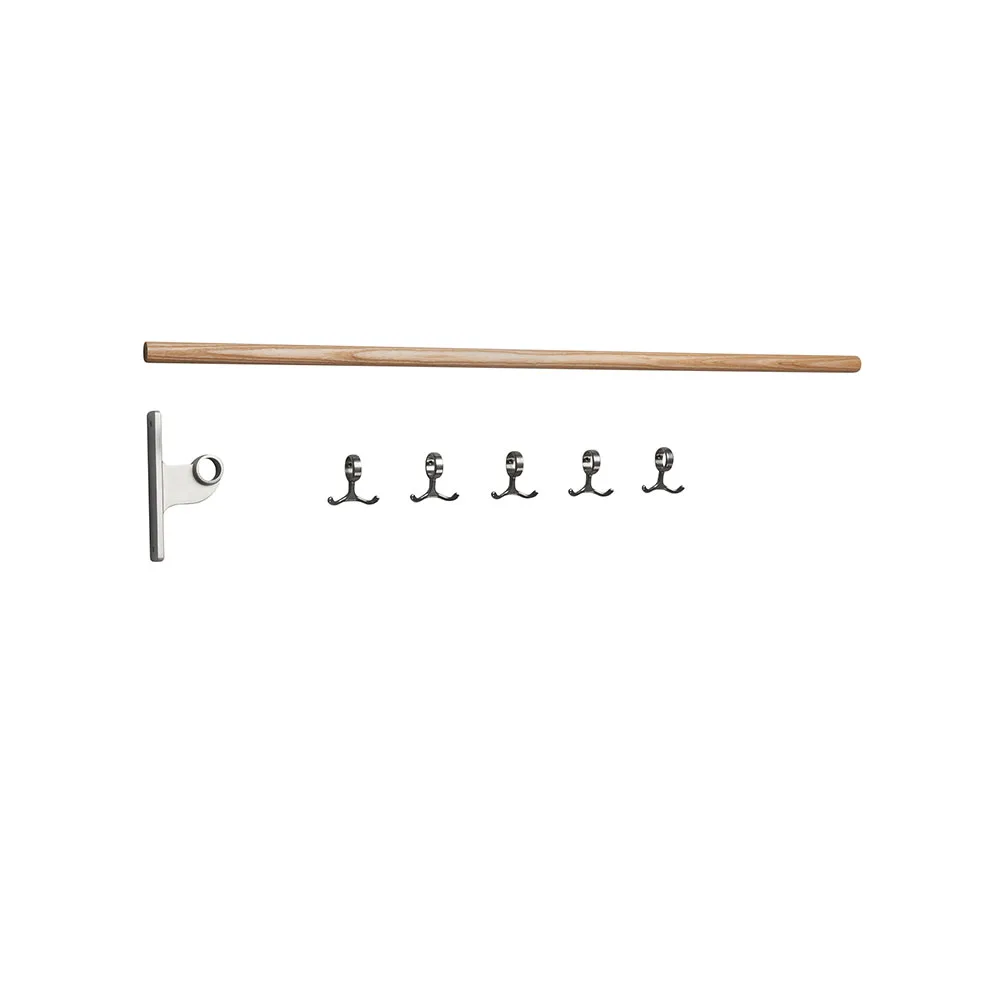 Nostalgi Wandkapstok, eiken, aluminium frame Essem Design