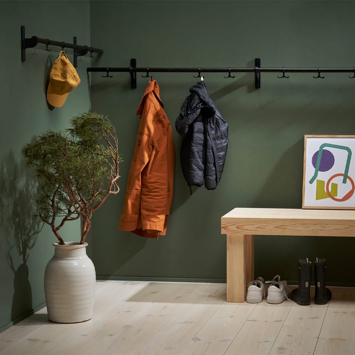 Nostalgi  Wandkapstok, messing, wit frame Essem Design