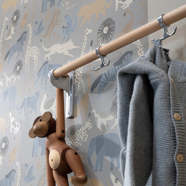 Nostalgi  Wandkapstok, messing, wit frame Essem Design