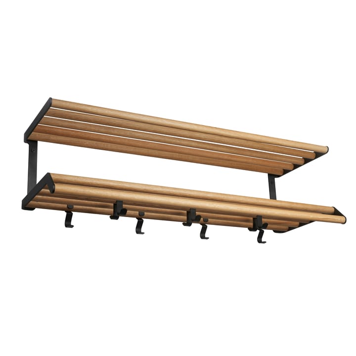 Tamburin hoedenplank 60 cm - Eikenhout-zwart - Essem Design