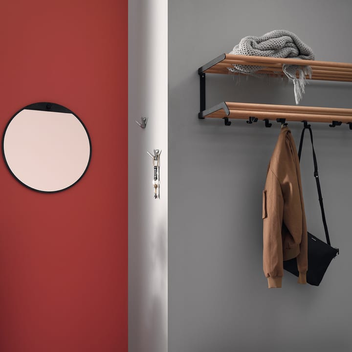 Tamburin hoedenplank 60 cm, Eikenhout-zwart Essem Design