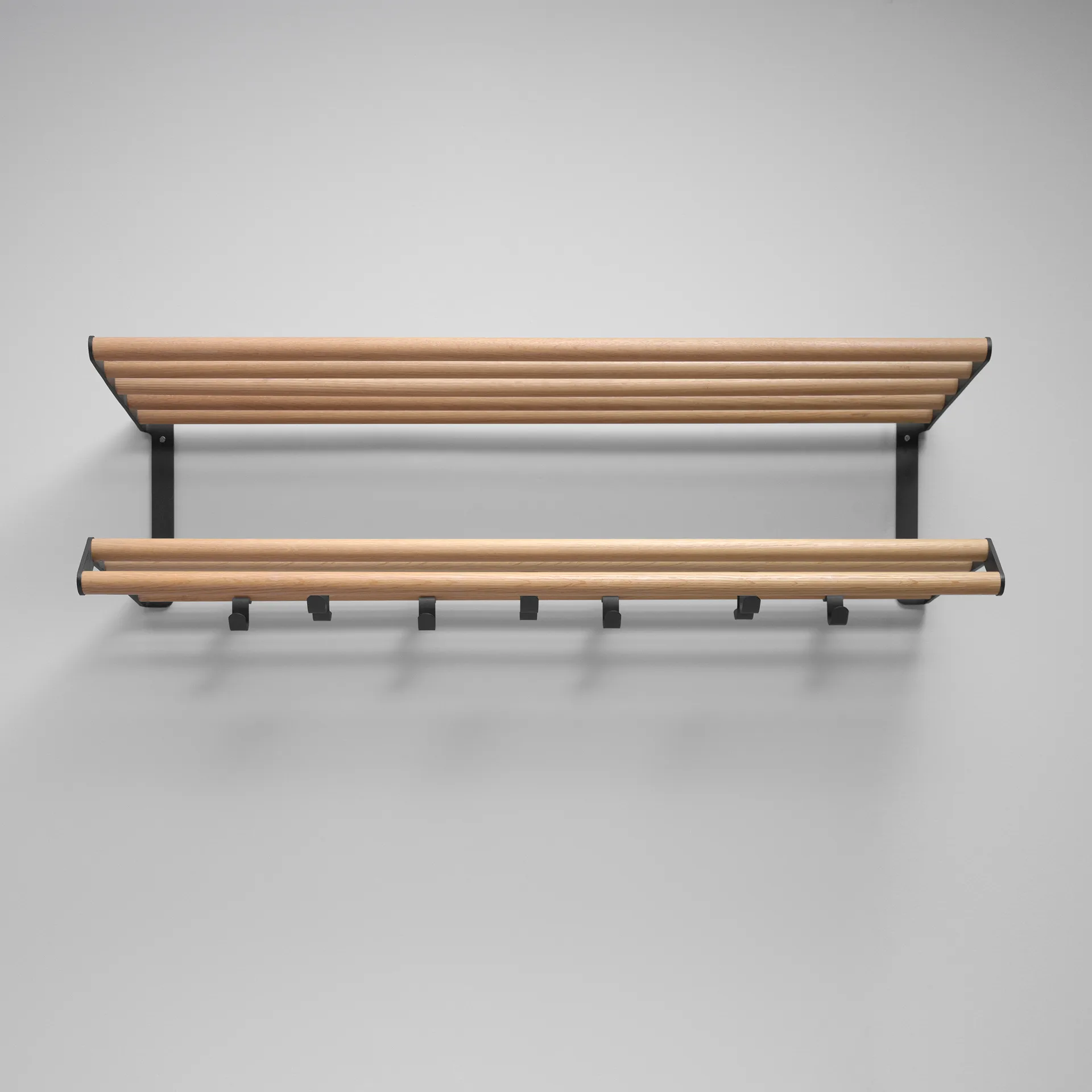 Tamburin kapstok 100 cm, Eikenhout-zwart Essem Design