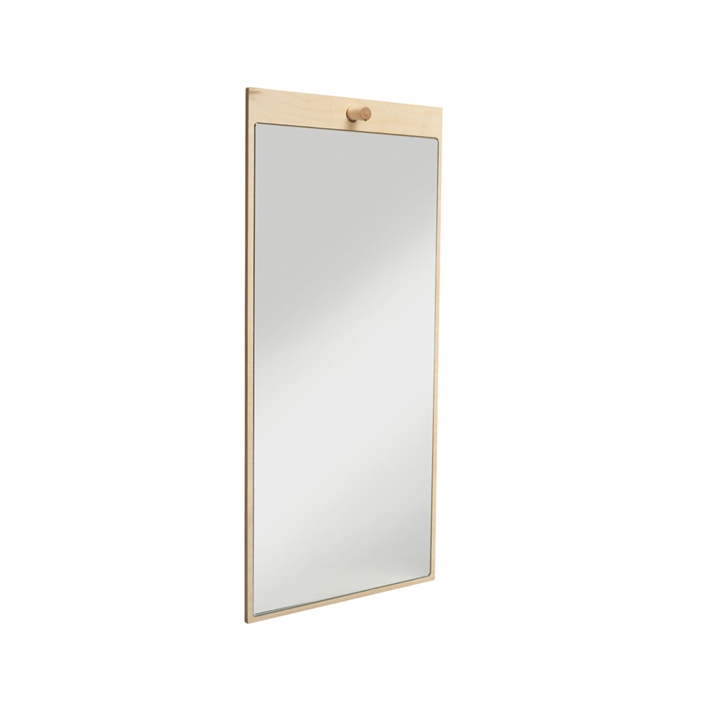 Essem Design Tillbakablick rechthoekige spiegel berkenhout
