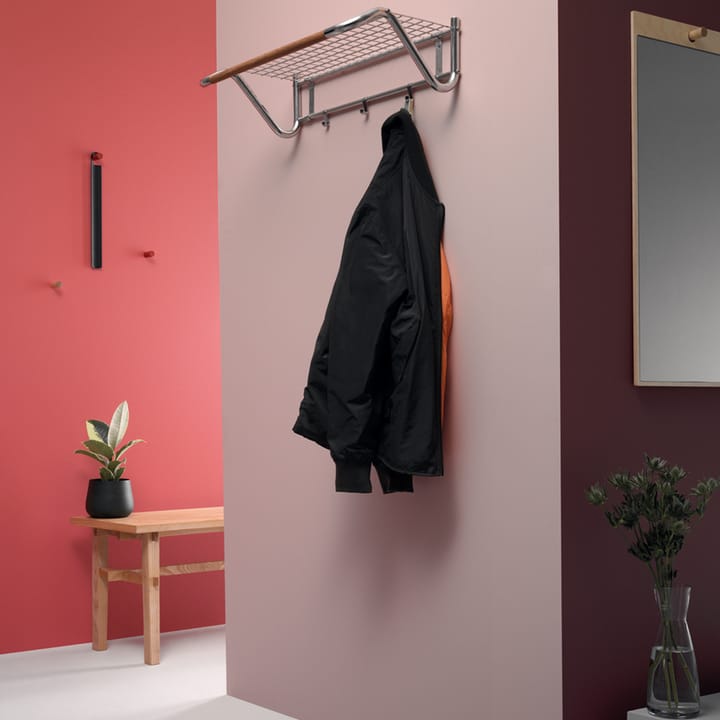 Tillbakablick rechthoekige spiegel, zwart Essem Design