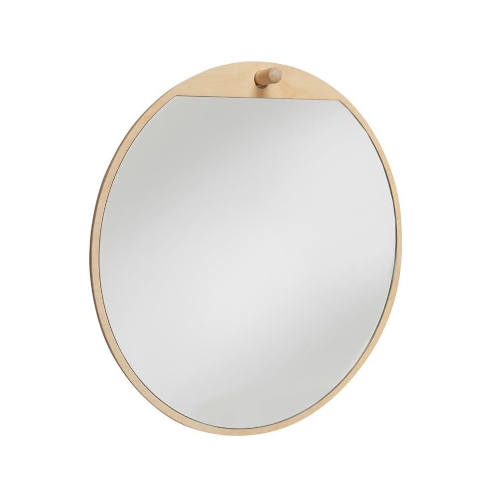 Essem Design Tillbakablick ronde spiegel berkenhout