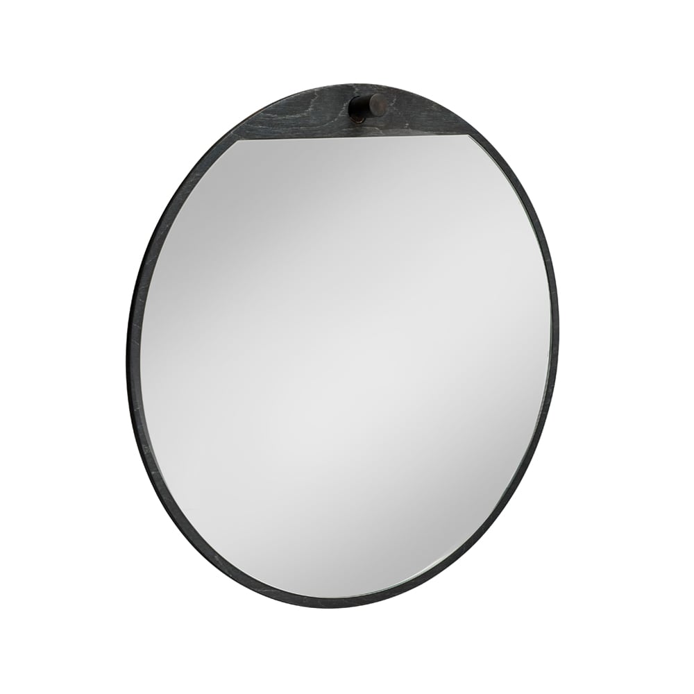 Essem Design Tillbakablick ronde spiegel zwart