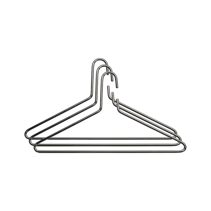 Triangel kledinghanger 3-pack - Chroom - Essem Design