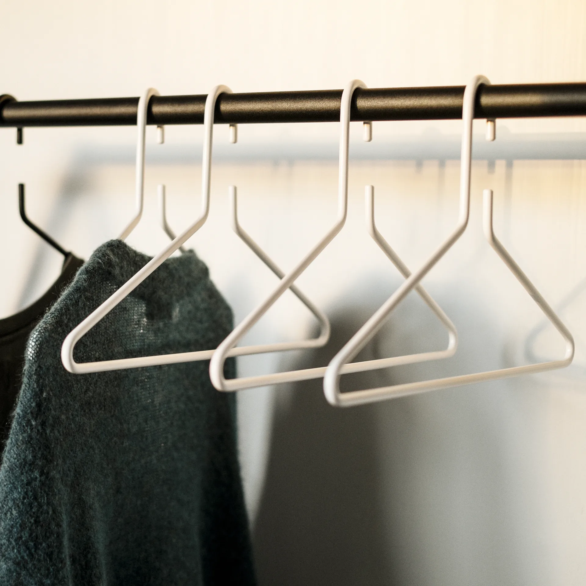 Triangel kledinghanger 3-pack, Wit Essem Design