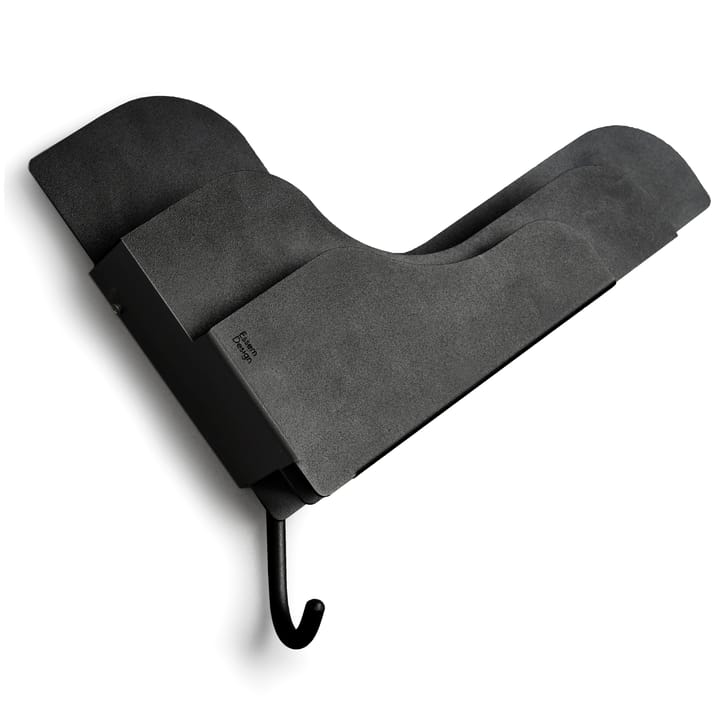 Wall pocket opbergrekje voor aan de muur - Zwart - Essem Design