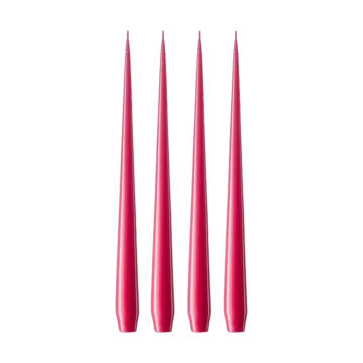 ester & erik kaars 32 cm 4-pack gelakt - Deep pink 41/2 - Ester & erik