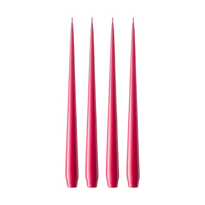 ester & erik kaars 32 cm 4-pack gelakt - Deep pink 41/2 - ester & erik