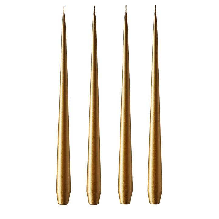 ester & erik kaars 32 cm 4-pack metallic - Gold - Ester & erik