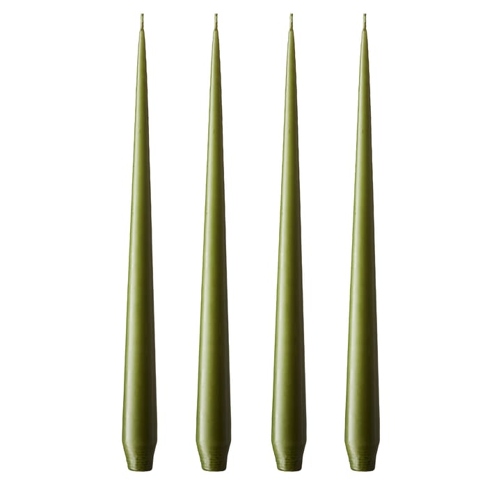 ester & erik kaars 32 cm 4-pack olive glow - Mat - Ester & erik