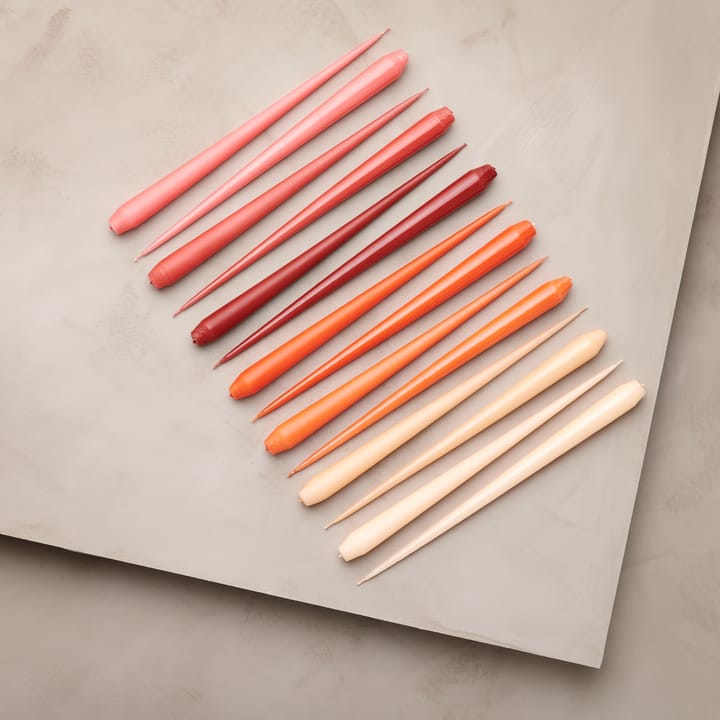 ester & erik kaars 4-pack gelakt, aged rust, 32 cm ester & erik