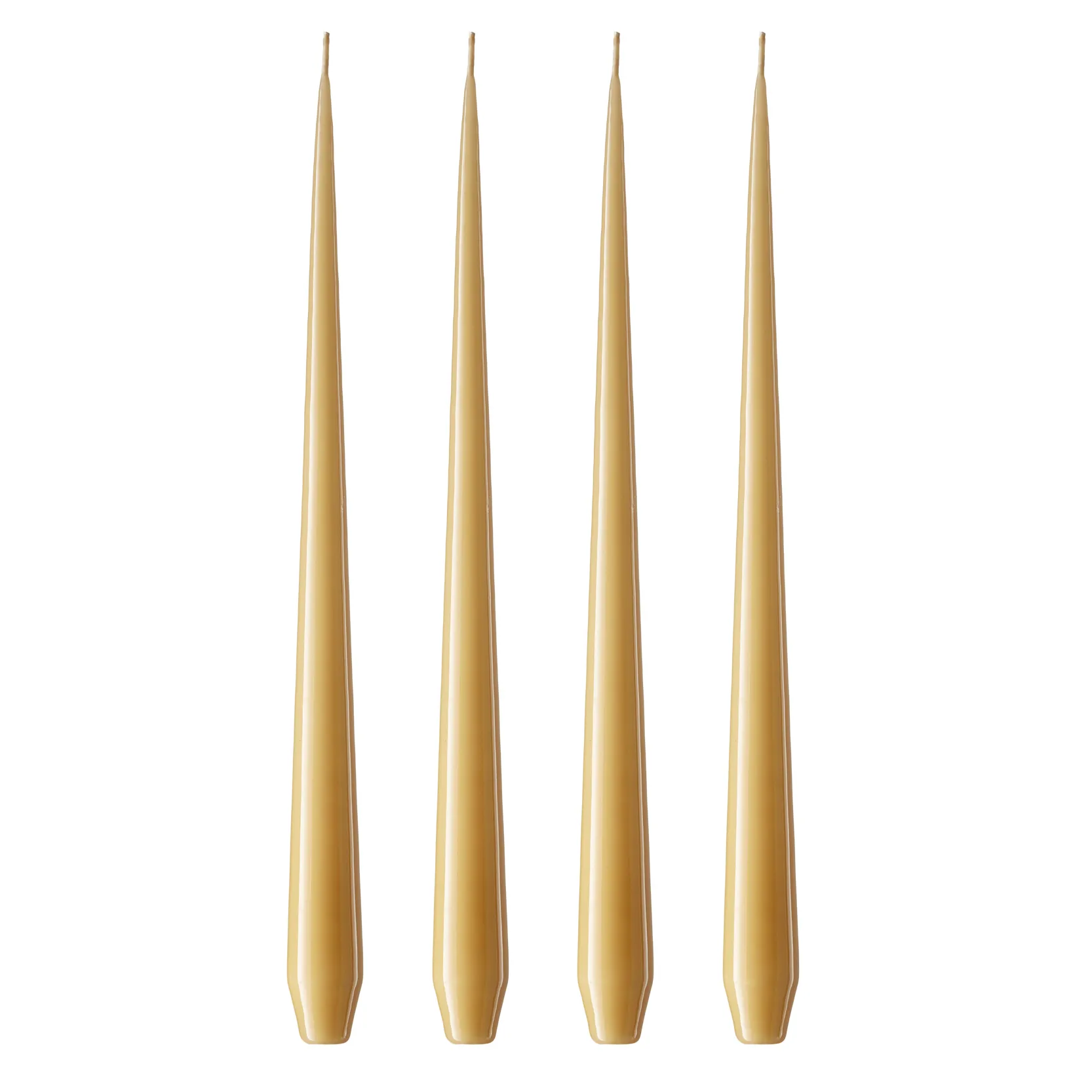 ester & erik kaars 4-pack gelakt, beige 14/2-0, 42 cm ester & erik