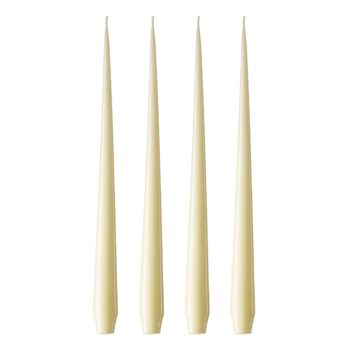 ester & erik kaars 4-pack gelakt - Buttermilk 17-0, 42 cm - Ester & erik