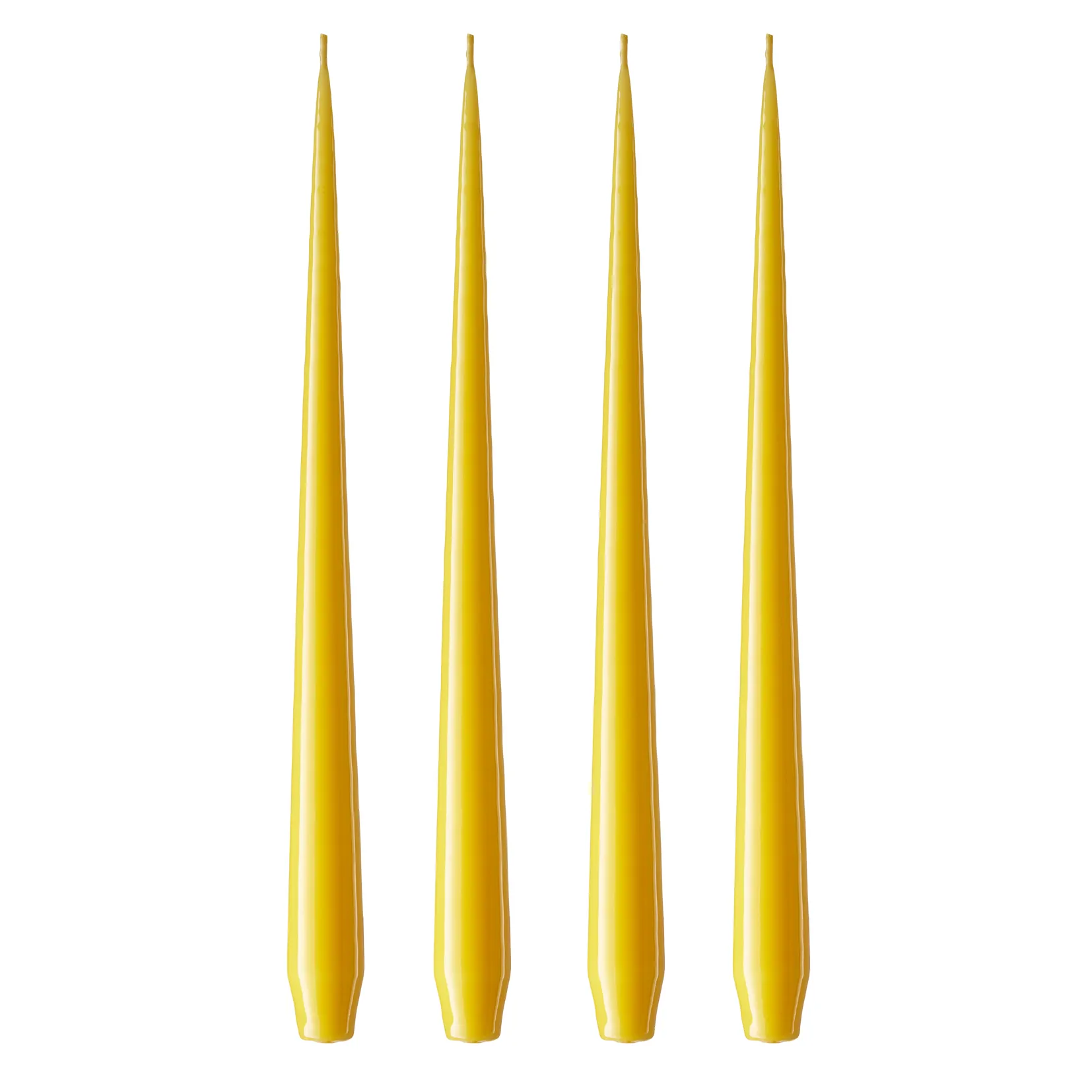 ester & erik kaars 4-pack gelakt, dark Lemon drop 15/2-0, 32 cm ester & erik