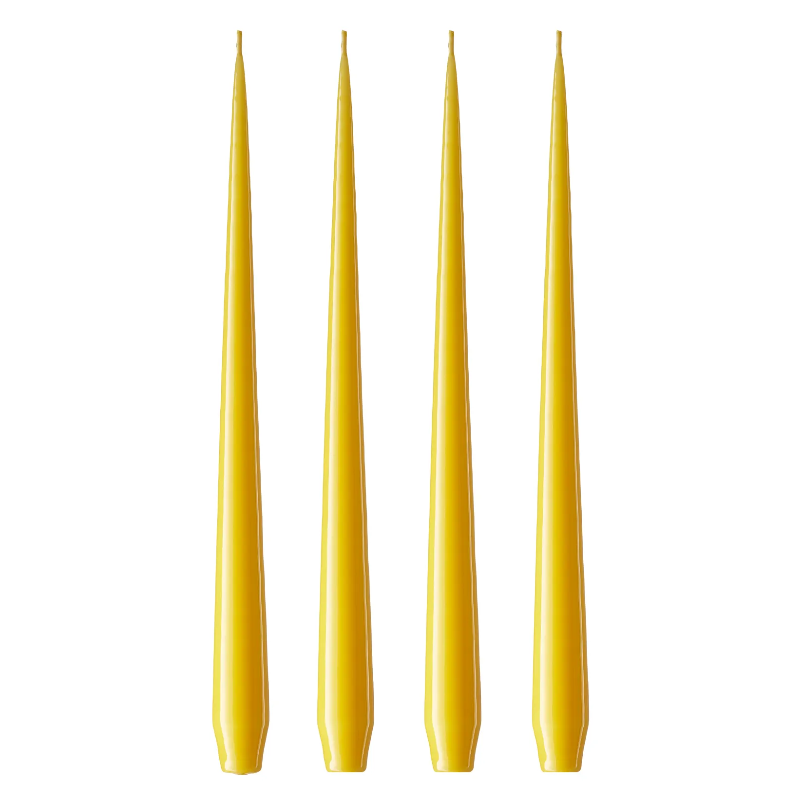 ester & erik kaars 4-pack gelakt, dark Lemon drop 15/2-0, 42 cm ester & erik