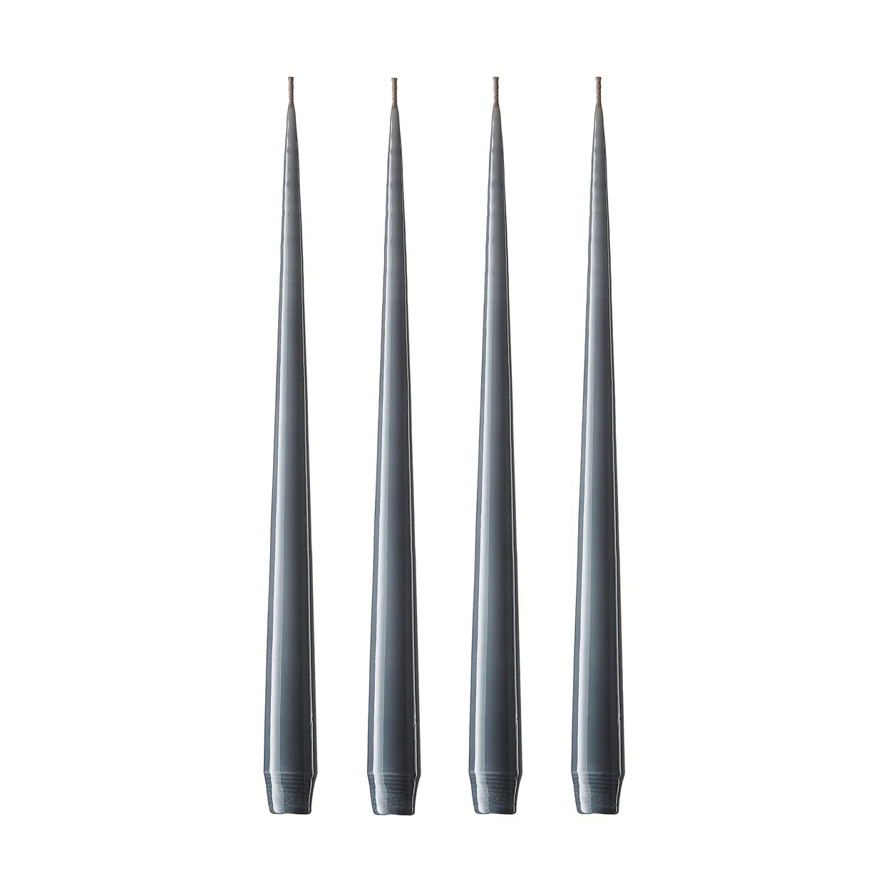 ester & erik ester & erik kaars 4-pack gelakt dark slate, 32 cm